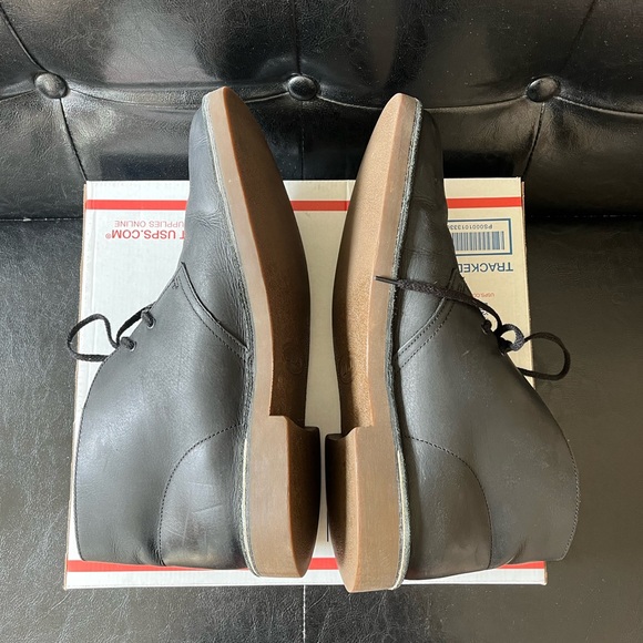 Clarks Bushacre Leather Chukka‎ Boots Black Sz 13 main image 7